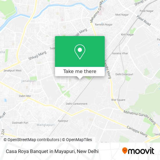Casa Roya Banquet in Mayapuri map