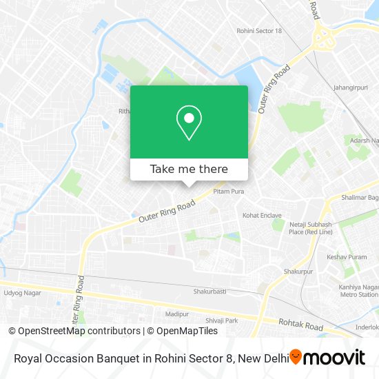 Royal Occasion Banquet in Rohini Sector 8 map