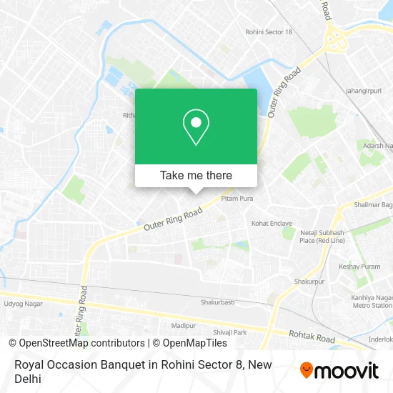 Royal Occasion Banquet in Rohini Sector 8 map