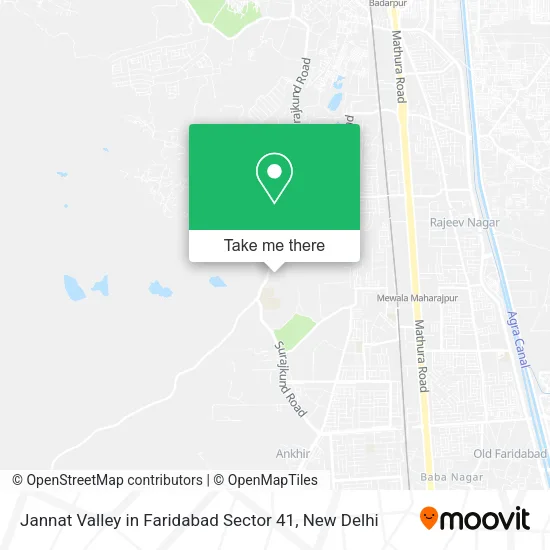 Jannat Valley in Faridabad Sector 41 map