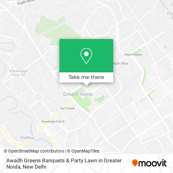 Awadh Greens Banquets & Party Lawn in Greater Noida map