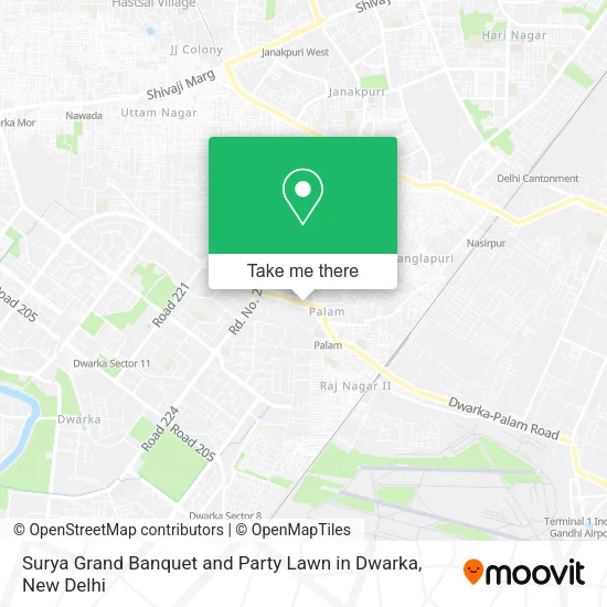 Surya Grand Banquet and Party Lawn in Dwarka map