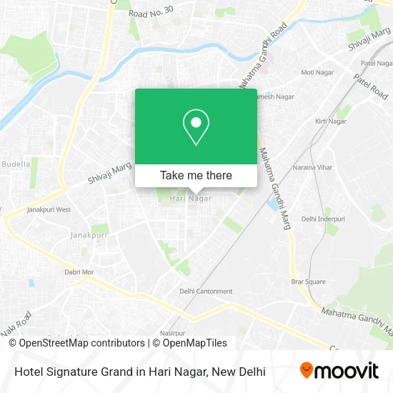 Hotel Signature Grand in Hari Nagar map