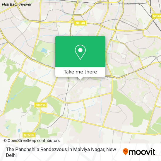 The Panchshila Rendezvous in Malviya Nagar map