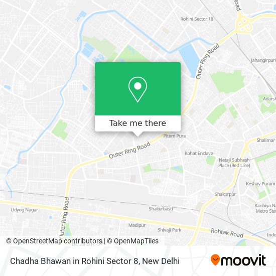 Chadha Bhawan in Rohini Sector 8 map