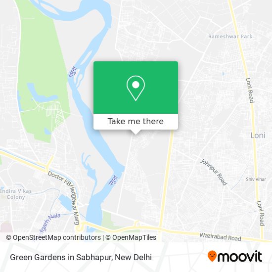 Green Gardens in Sabhapur map
