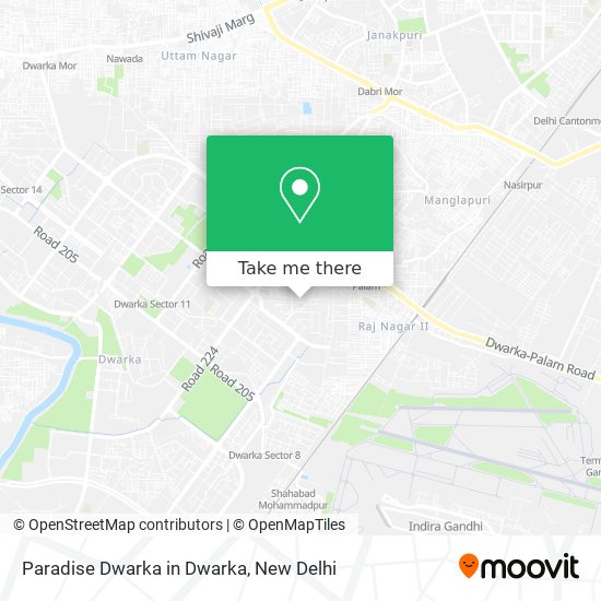 Paradise Dwarka in Dwarka map