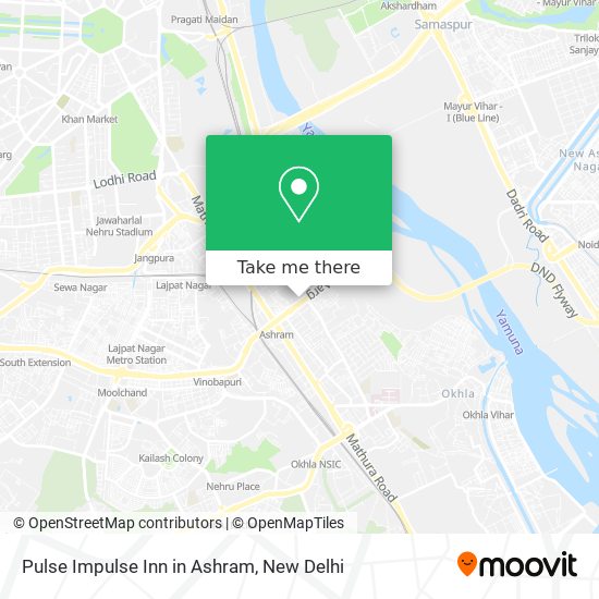 Pulse Impulse Inn in Ashram map