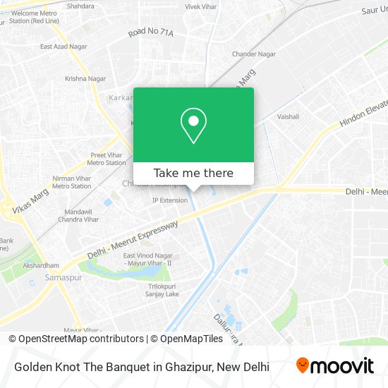 Golden Knot The Banquet in Ghazipur map