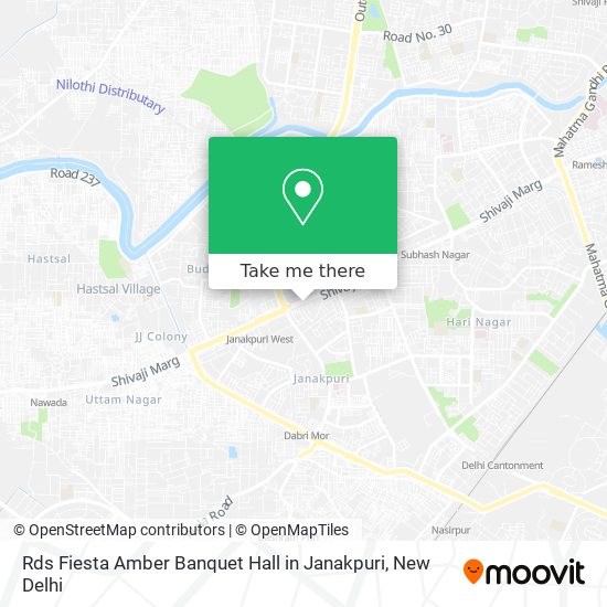 Rds Fiesta Amber Banquet Hall in Janakpuri map