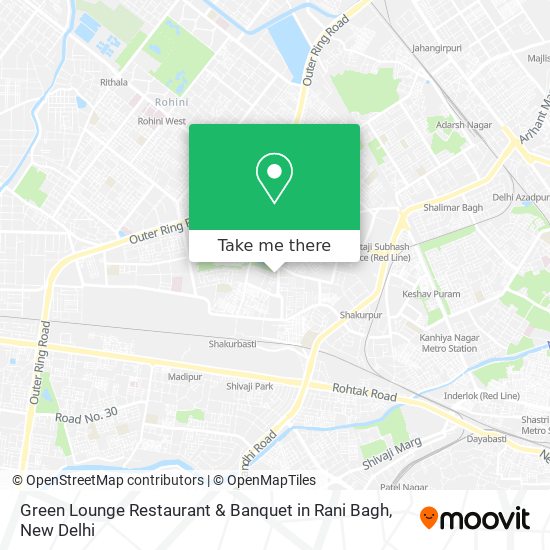 Green Lounge Restaurant & Banquet in Rani Bagh map