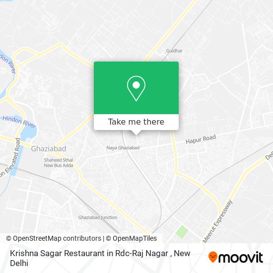 Krishna Sagar Restaurant in Rdc-Raj Nagar map