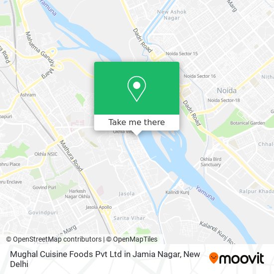 Mughal Cuisine Foods Pvt Ltd in Jamia Nagar map