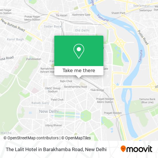 The Lalit Hotel in Barakhamba Road map