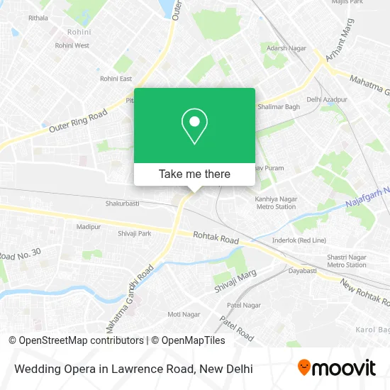 Wedding Opera in Lawrence Road map