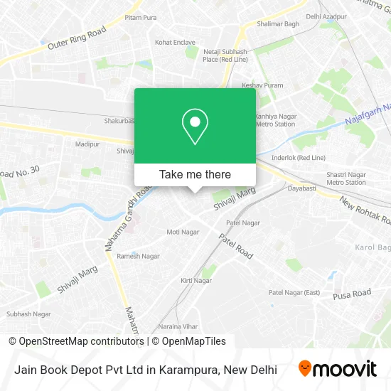 Jain Book Depot Pvt Ltd in Karampura map