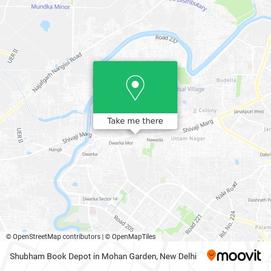 Shubham Book Depot in Mohan Garden map