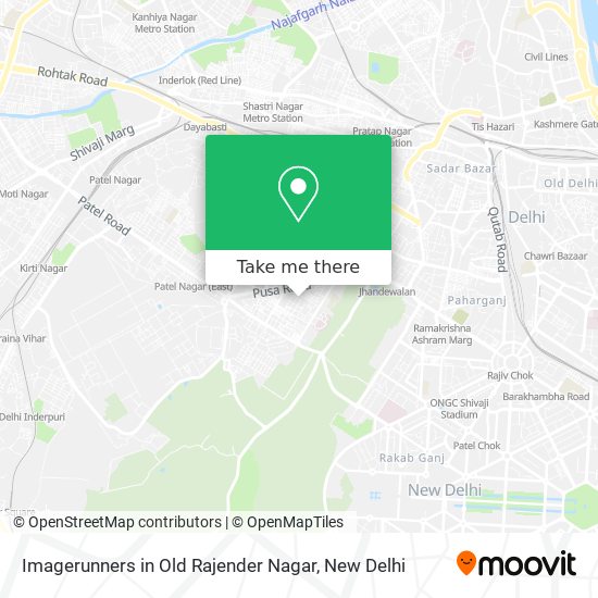 Imagerunners in Old Rajender Nagar map