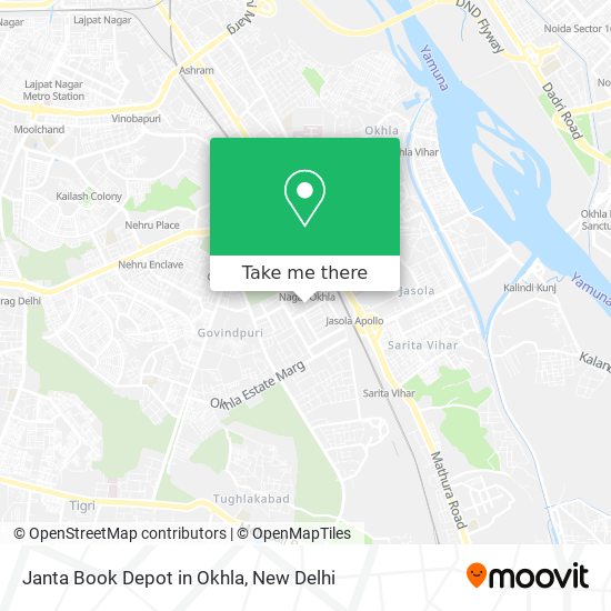 Janta Book Depot in Okhla map