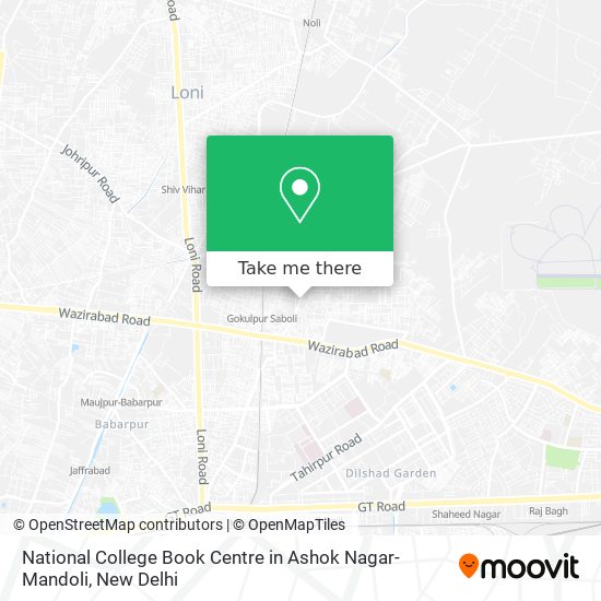 National College Book Centre in Ashok Nagar-Mandoli map