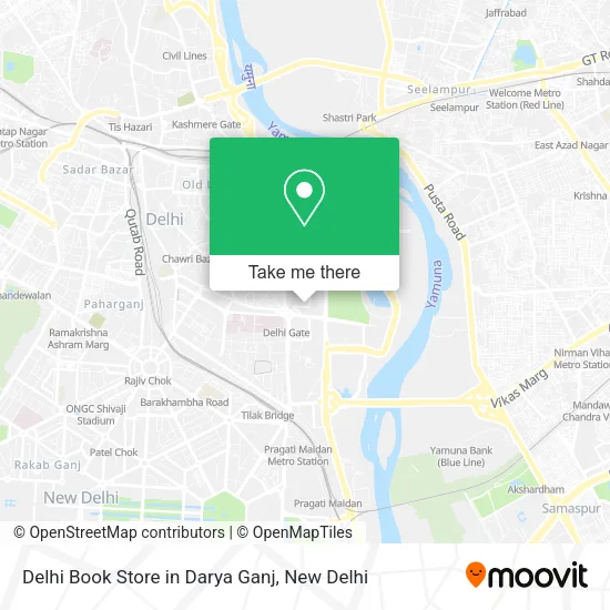 Delhi Book Store in Darya Ganj map