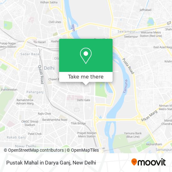 Pustak Mahal in Darya Ganj map