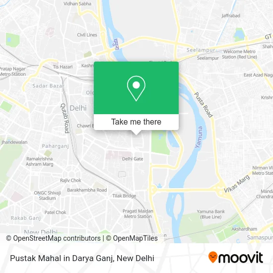 Pustak Mahal in Darya Ganj map