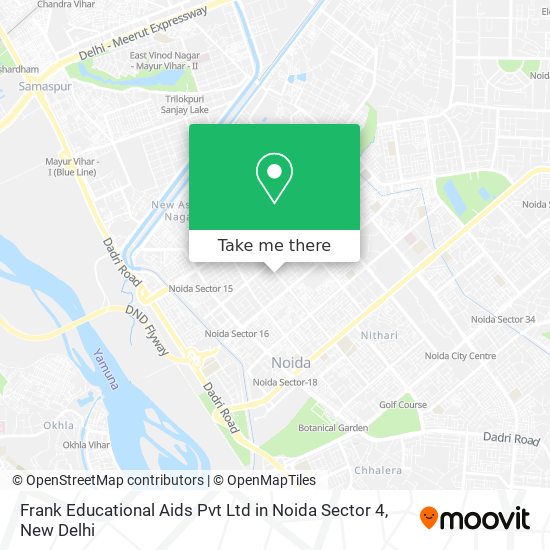Frank Educational Aids Pvt Ltd in Noida Sector 4 map