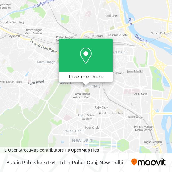 B Jain Publishers Pvt Ltd in Pahar Ganj map