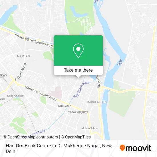 Hari Om Book Centre in Dr Mukherjee Nagar map
