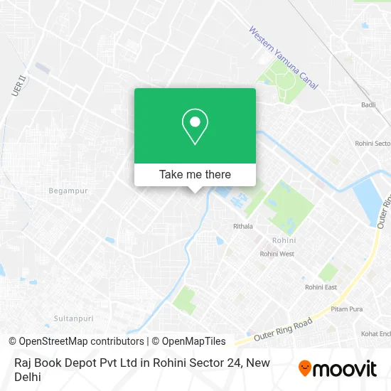 Raj Book Depot Pvt Ltd in Rohini Sector 24 map
