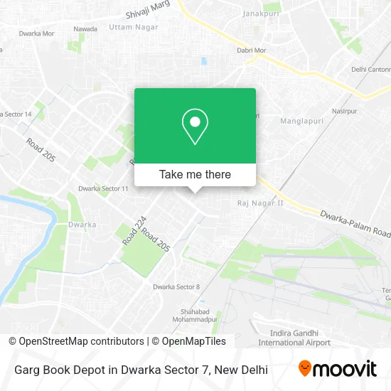Garg Book Depot in Dwarka Sector 7 map