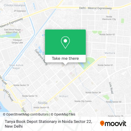 Tanya Book Depot Stationary in Noida Sector 22 map