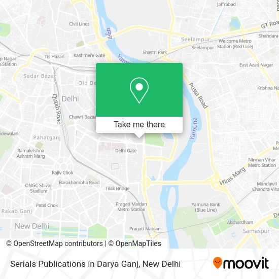 Serials Publications in Darya Ganj map