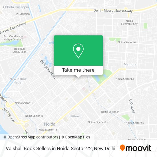 Vaishali Book Sellers in Noida Sector 22 map