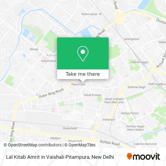 Lal Kitab Amrit in Vaishali-Pitampura map