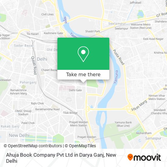 Ahuja Book Company Pvt Ltd in Darya Ganj map