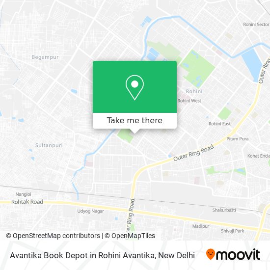 Avantika Book Depot in Rohini Avantika map