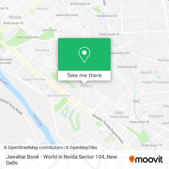Jawahar Book - World in Noida Sector 104 map
