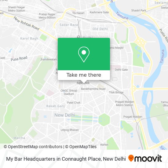 My Bar Headquarters in Connaught Place map