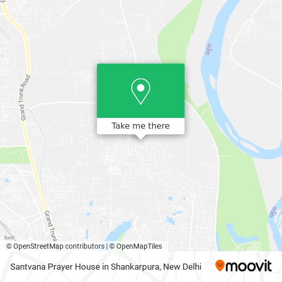 Santvana Prayer House in Shankarpura map