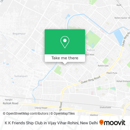 K K Friends Ship Club in Vijay Vihar-Rohini map