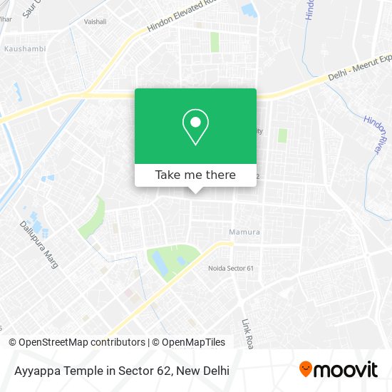 Ayyappa Temple in Sector 62 map