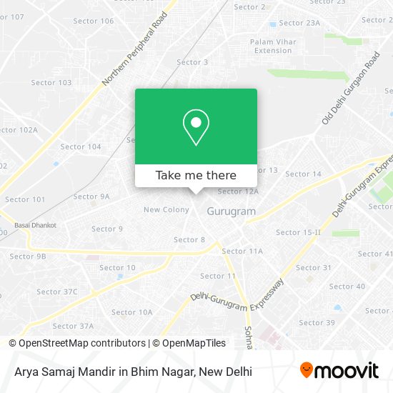 Arya Samaj Mandir in Bhim Nagar map