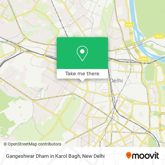 Gangeshwar Dham in Karol Bagh map