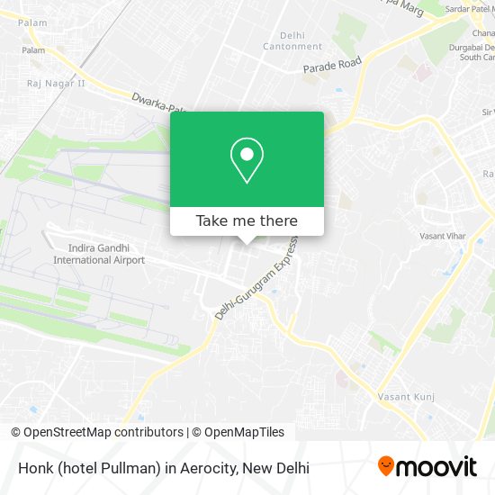 Honk (hotel Pullman) in Aerocity map