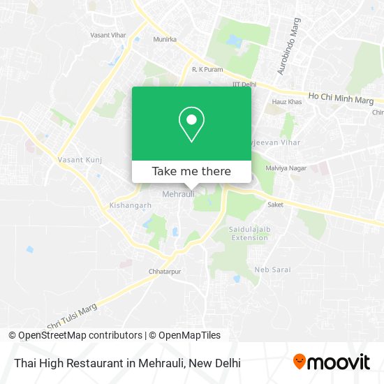 Thai High Restaurant in Mehrauli map