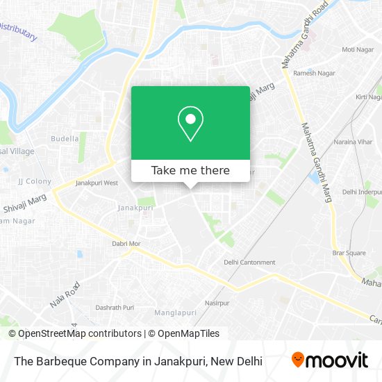 The Barbeque Company in Janakpuri map