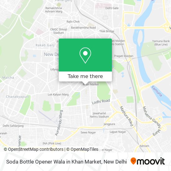 Soda Bottle Opener Wala in Khan Market map