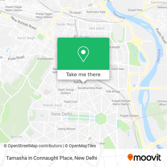 Tamasha in Connaught Place map